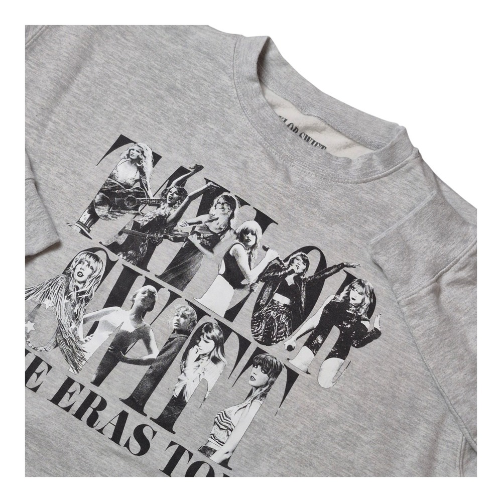 Taylor Swift The Eras Tour 2023 XXL Gray Crewneck Sweatshirt Concert Merch